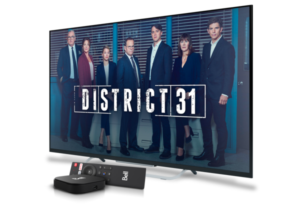 District 31 joue sur une télévision